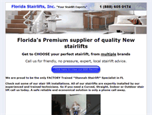 Tablet Screenshot of floridastairlifts.com